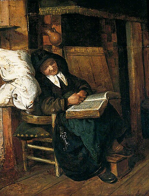 An Old Woman Asleep, , Esaias Boursse