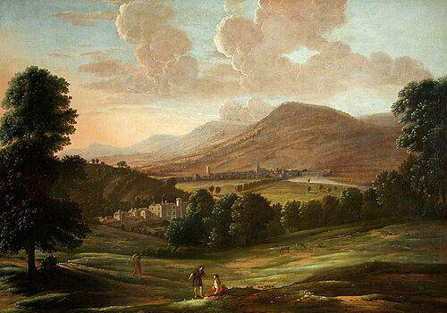 A Panorama of Monmouth with Troy House, c.1672, 1672, Hendrick Danckerts