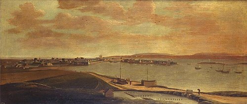 A View of Portsmouth, 1675, Hendrick Danckerts