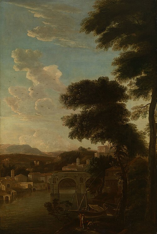 A Classical Landscape, 1675, Hendrick Danckerts