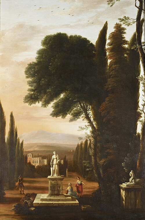 A Classical Landscape, 1677, Hendrick Danckerts