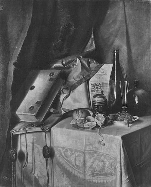 Stillleben, 1870, Hermann Bever