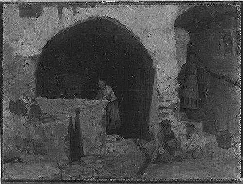 Unter dem Tore, 1900, Hermann Bever
