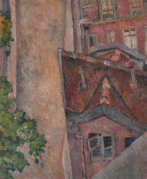 Les toits Rouges, 1916, Jeanne Hébuterne