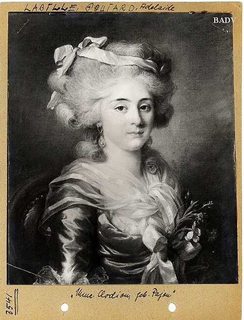 Porträt der Mme. Clodion geb. Pojou, 1783, Adélaïde Labille-Guiard