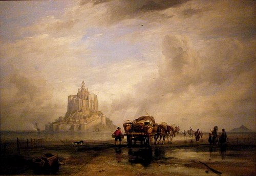 Mont Saint-Michel, Normandy, 1838, Edward William Cooke