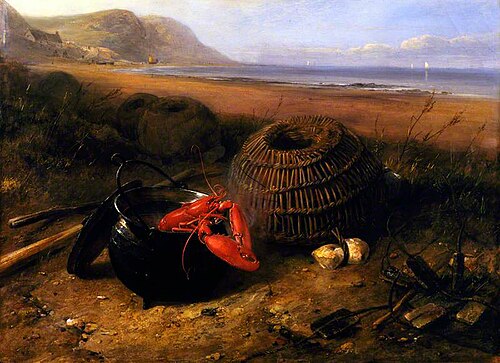 Lobster Pots, Ventnor, 1835, Edward William Cooke