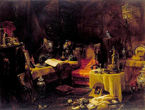 The Antiquary's Cell, 1835, Edward William Cooke