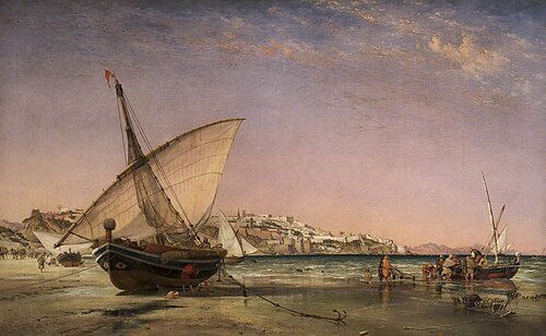 The Bay of Tangier, Morocco, 1862, Edward William Cooke
