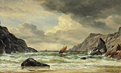 Kynance Cove, the Lizard, Cornwall, 1871, Edward William Cooke