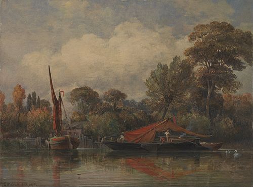 Opposite my House at Barne, 1862, Edward William Cooke