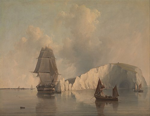 Off the Needles, Isle of Wight, 1845, Edward William Cooke