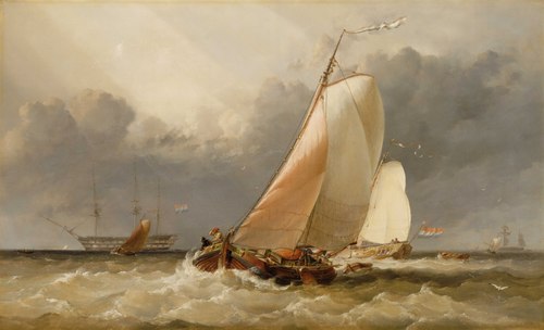 Dutch Yachting on the Zuider Zee, 1848, Edward William Cooke