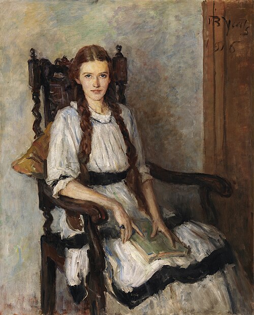 Portrait of Mary Lapsley Guest (née Caughey) (1901-1964), 1916, John Butler Yeats