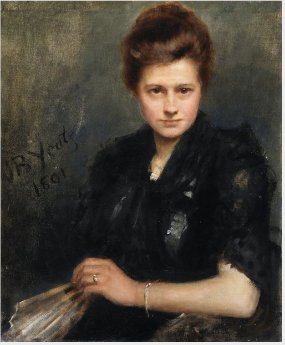 Portrait of Violet Osborne, Mrs Stockley (b.1866), Sister of Walter Osborne, 1891, John Butler Yeats