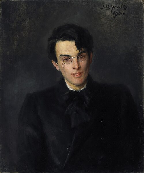 Portrait of William Butler Yeats (1865-1939), Poet, 1900, John Butler Yeats