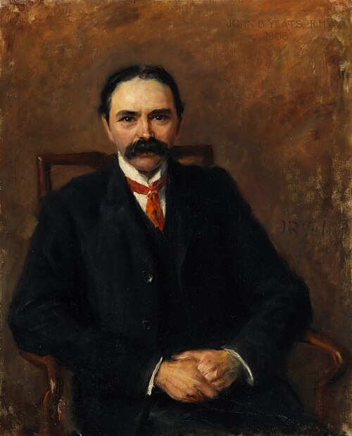 Portrait of Douglas Hyde, First President of Ireland (1860-1949), Poet and Scholar, 1906, John Butler Yeats