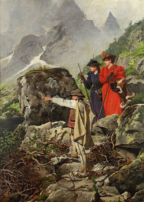 At the Morskie Oko Lake (Tourists in the Tatra Mountains), 1893, Walery Eliasz