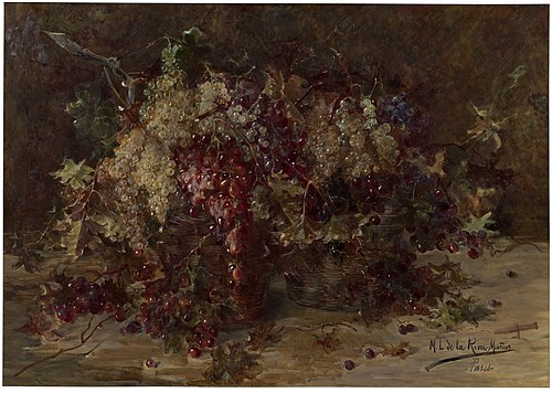 Uvas de España, 1895, María Luisa de la Riva y Callol-Muñoz