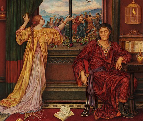 La Cage dorée, 1919, Evelyn De Morgan