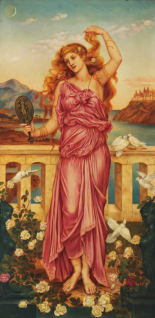 Hélène de Troie, 1898, Evelyn De Morgan