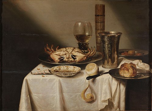Nature morte au crabe, 1655, Jan Albertsz Rotius