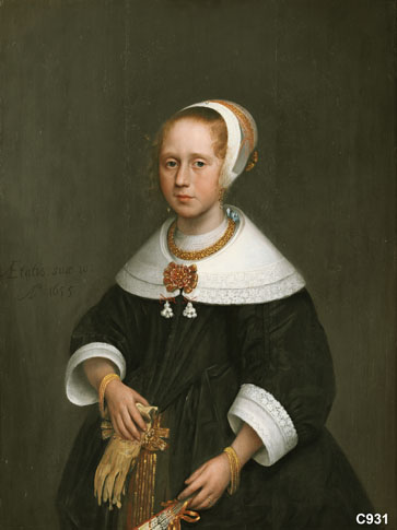 Portrait of an unknown 10-year-old girl, 1655, Jan Albertsz Rotius