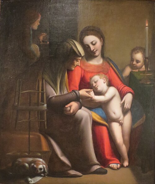 The Holy Family with Saints Anne and John the Baptist, 1592, Sofonisba Anguissola