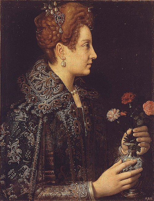 Jeune femme en profile, 1580, Sofonisba Anguissola