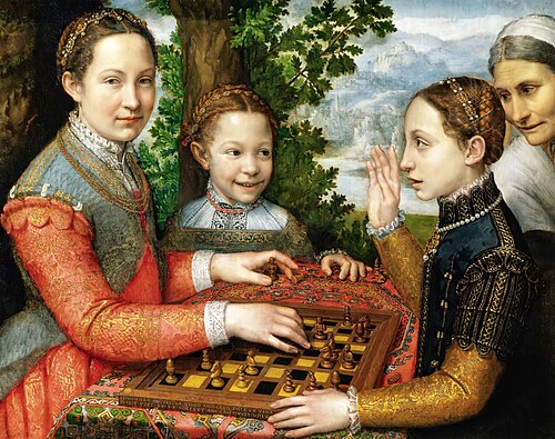 Partie d'échecs, 1555, Sofonisba Anguissola