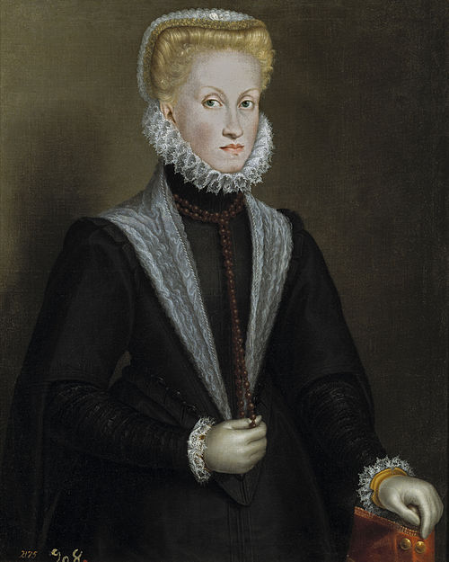 Portrait de la reine Anne d'Autriche, 1573, Sofonisba Anguissola