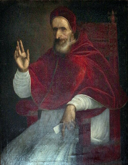 Portrait of Pope Pius V, 1608, Lavinia Fontana