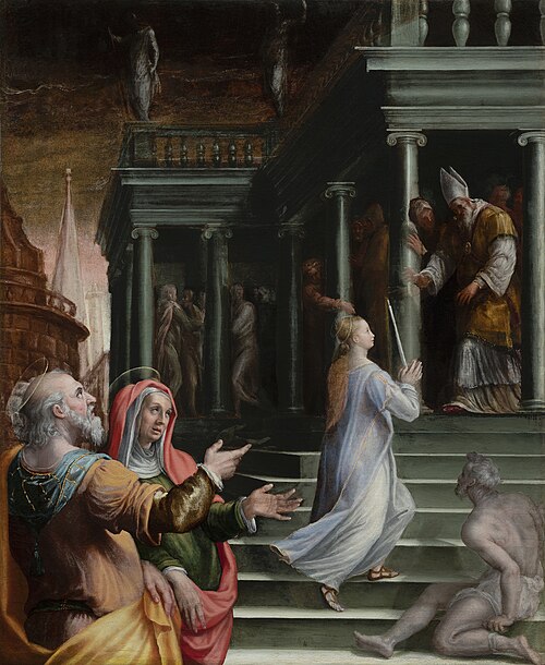 La Présentation de Marie au Temple, 1575, Lavinia Fontana