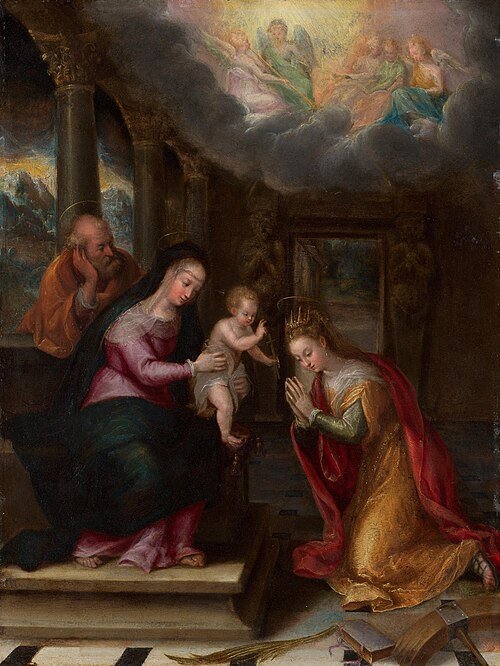 Mariage mystique de sainte Catherine, 1574, Lavinia Fontana
