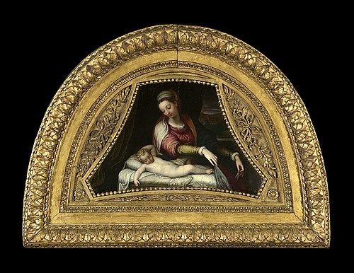 Virgin Adoring the Sleeping Christ Child, 1607, Lavinia Fontana