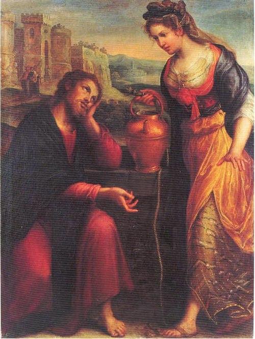 Christ and the woman of Samaria, 1610, Lavinia Fontana