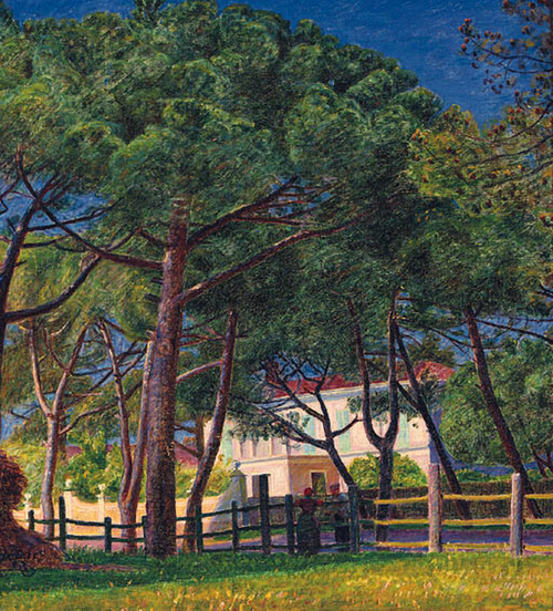 A house in summer., 1911, Kristian Zahrtmann