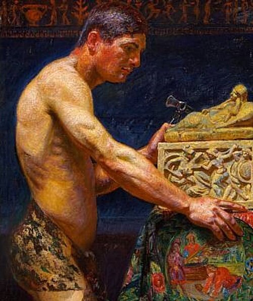 An Etrurian, 1908, Kristian Zahrtmann