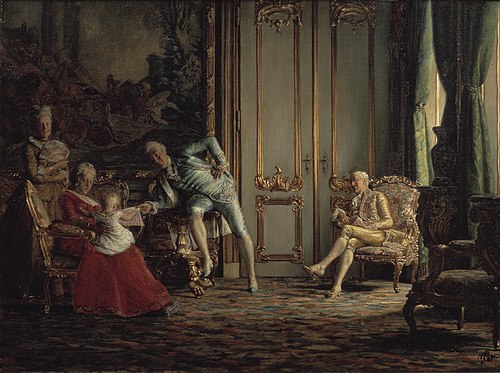 Et interiør fra forrige århundrede, 1881, Kristian Zahrtmann