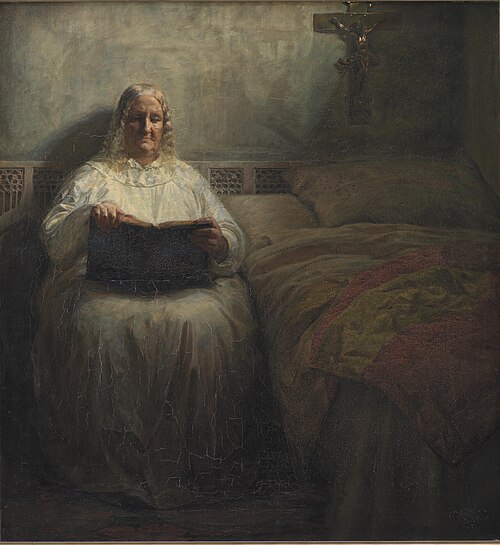 Leonora Christina in the Maribo Monastery, 1882, Kristian Zahrtmann