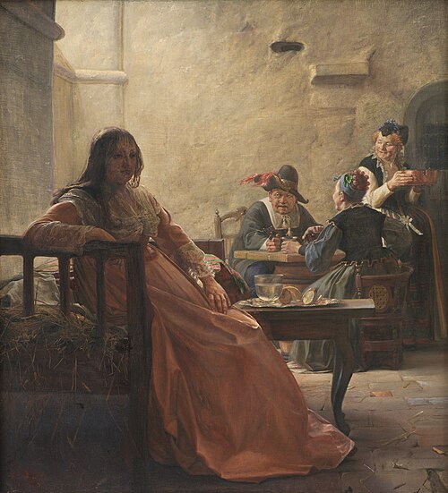 Leonora Christina in Prison, 1870, Kristian Zahrtmann