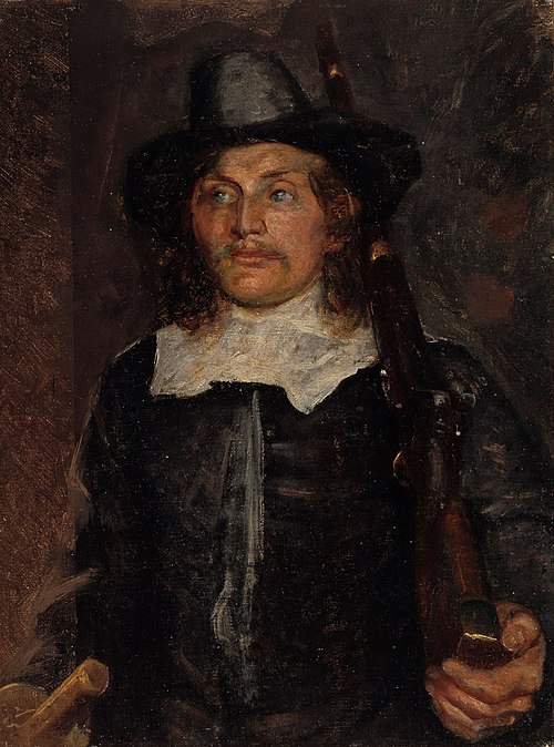 Students leave to defend Copenhagen in 1658. Study., 1888, Kristian Zahrtmann