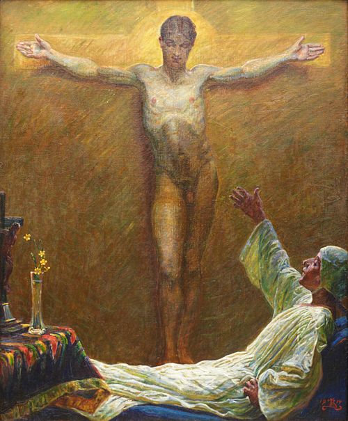 Saint Catherine of Sienna, 1914, Kristian Zahrtmann