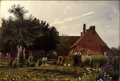 Grandmother's Garden, 1869, Kristian Zahrtmann