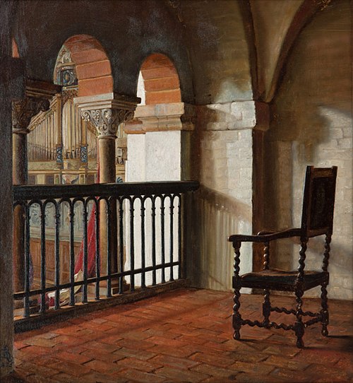 From the Ribe Cathedral, 1875, Kristian Zahrtmann