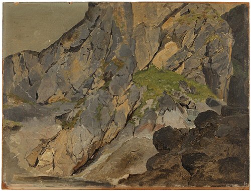 A Rock Study, Italy, 1834, Jørgen Sonne