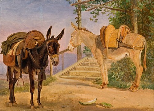Deux ânes, 1839, Jørgen Sonne