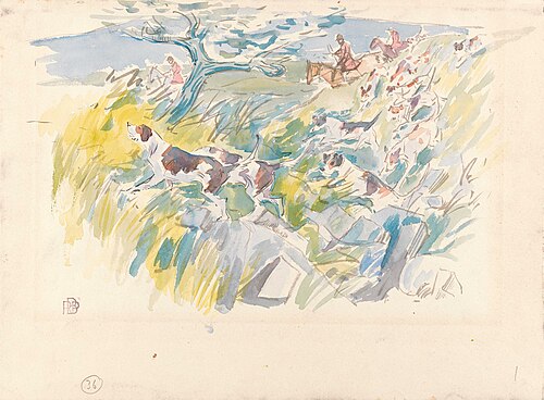 Over the Bank, Exmoor, 1895, Robert Bevan