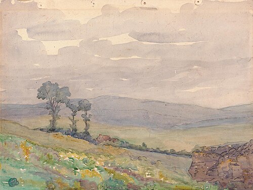 Landscape with Three Trees, , Robert Bevan