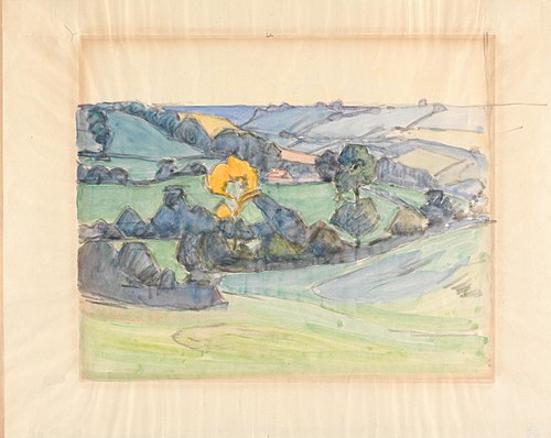 Near Brimley Hill, 1915, Robert Bevan